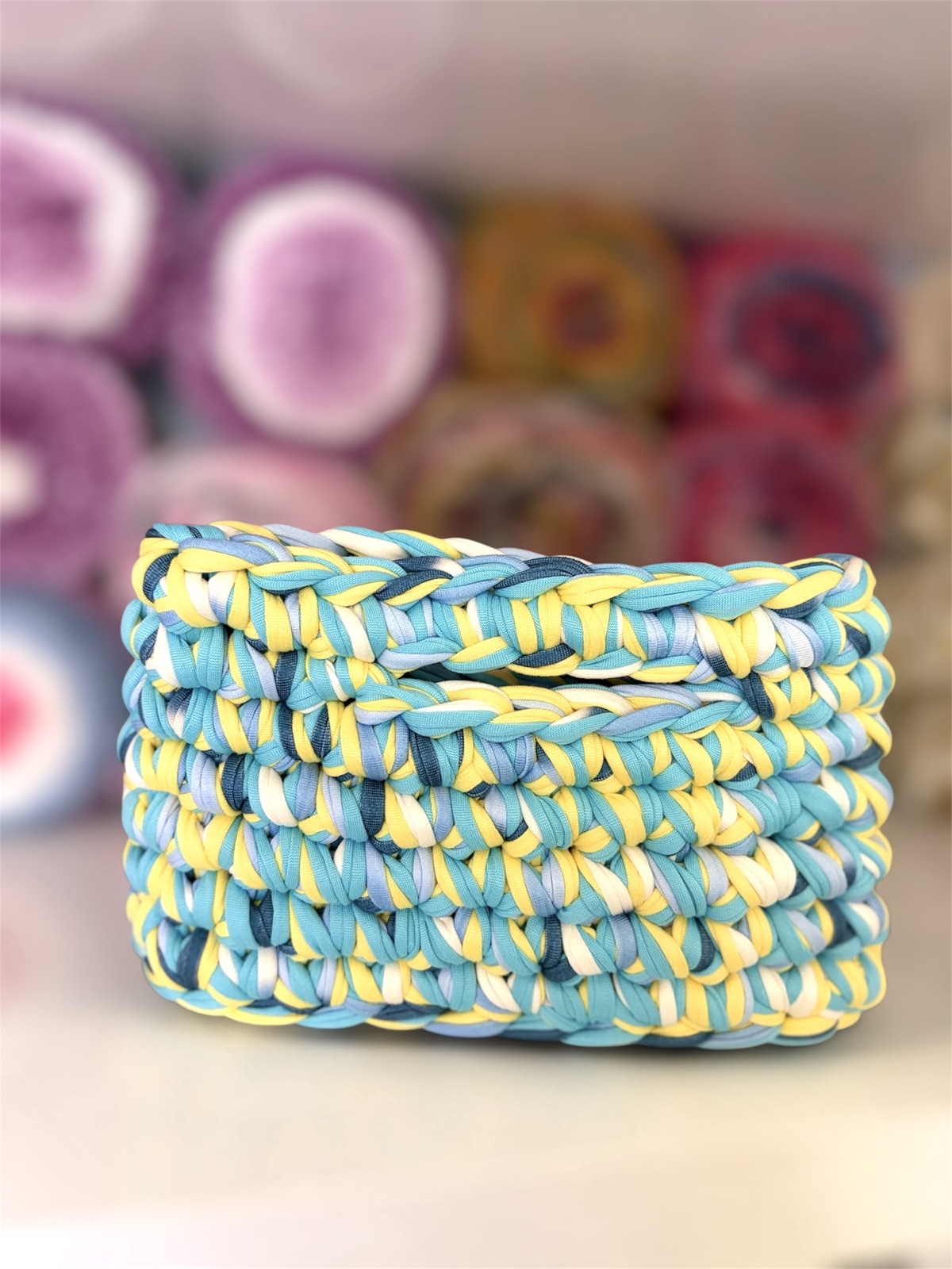 Zuri  yellow — handmade crochet bags in the UAE