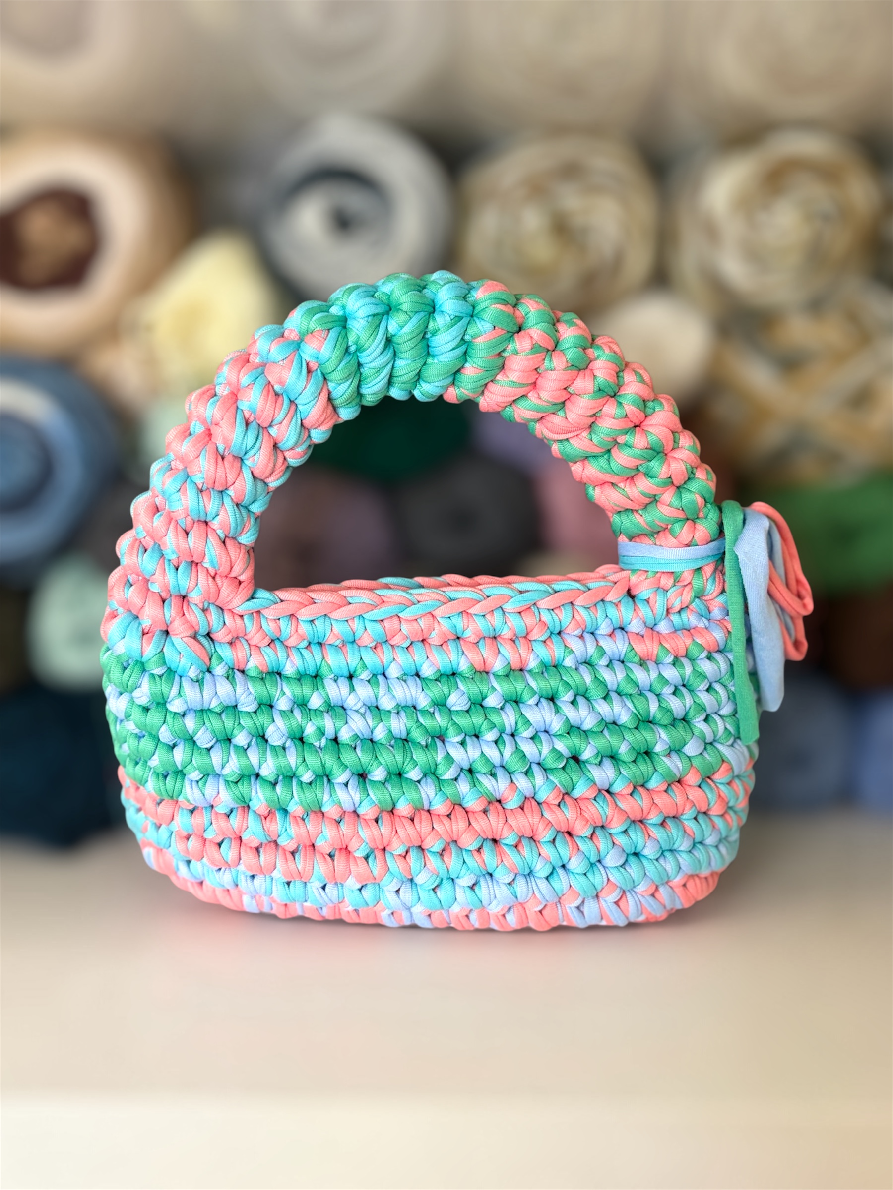 Candy floss bag — handmade crochet sale in the UAE