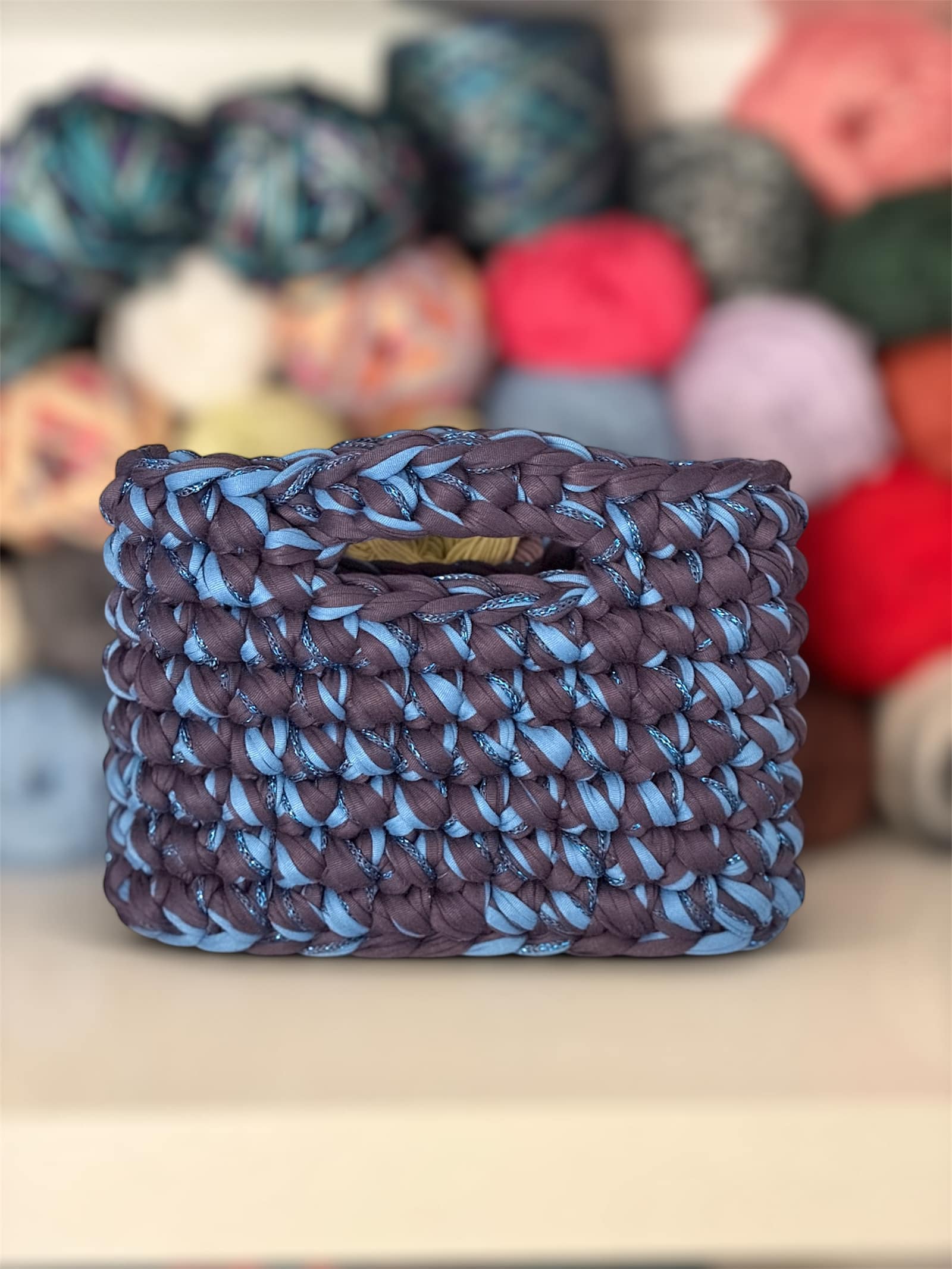 May (Blues) — handmade crochet bags in the UAE