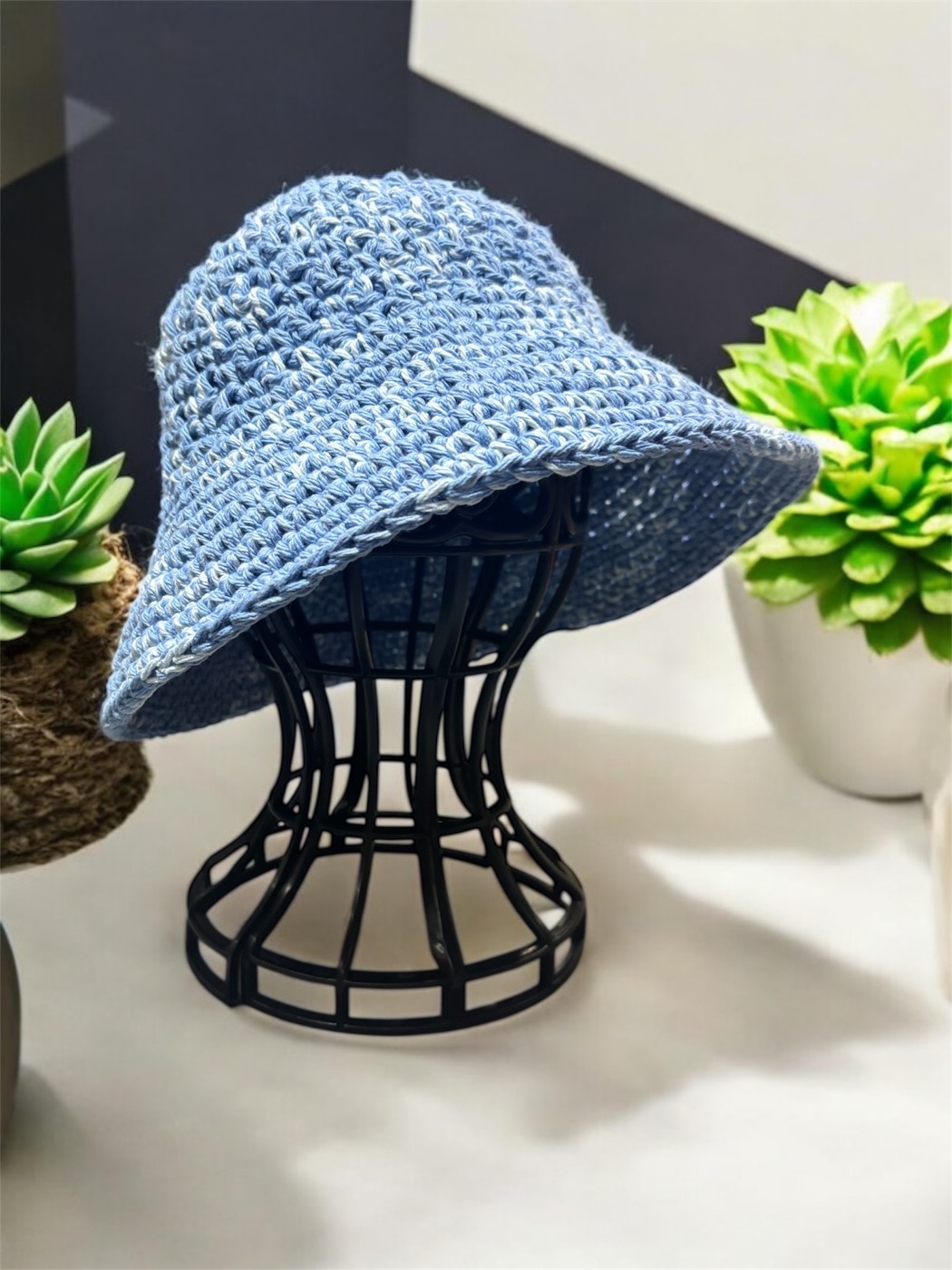 Brook sun hat — handmade crochet accessories in the UAE