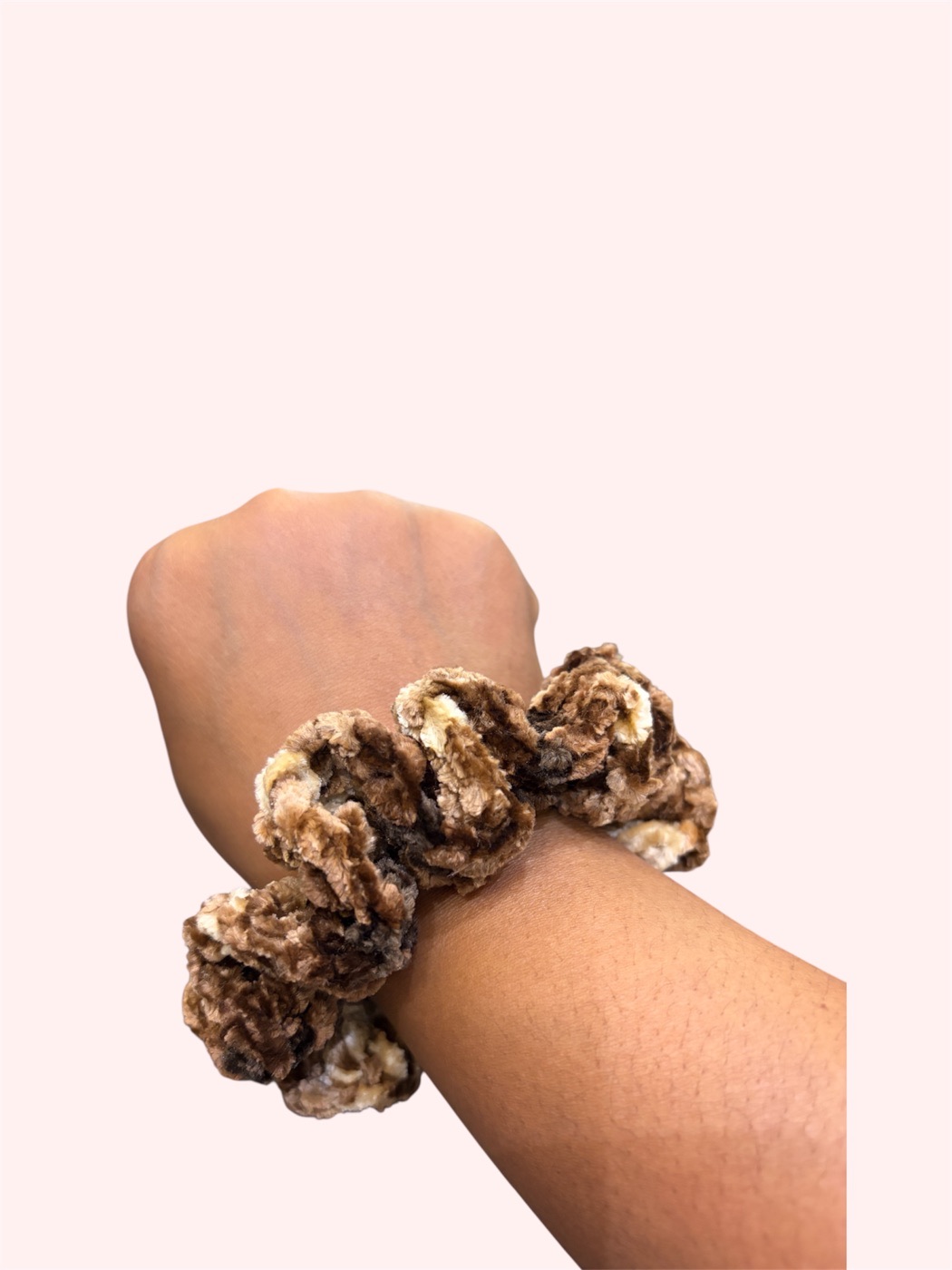 Brown velvet — handmade crochet accessories in the UAE